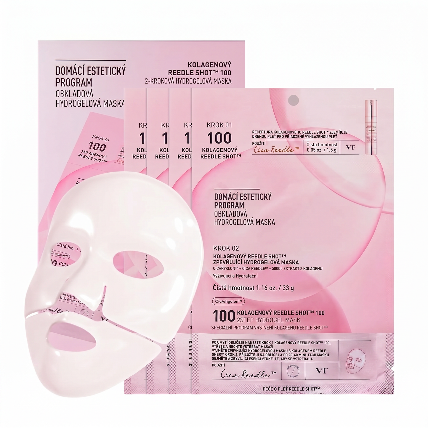 VT COSMETICS Reedle Shot 100 2-kroková hydrogelová maska