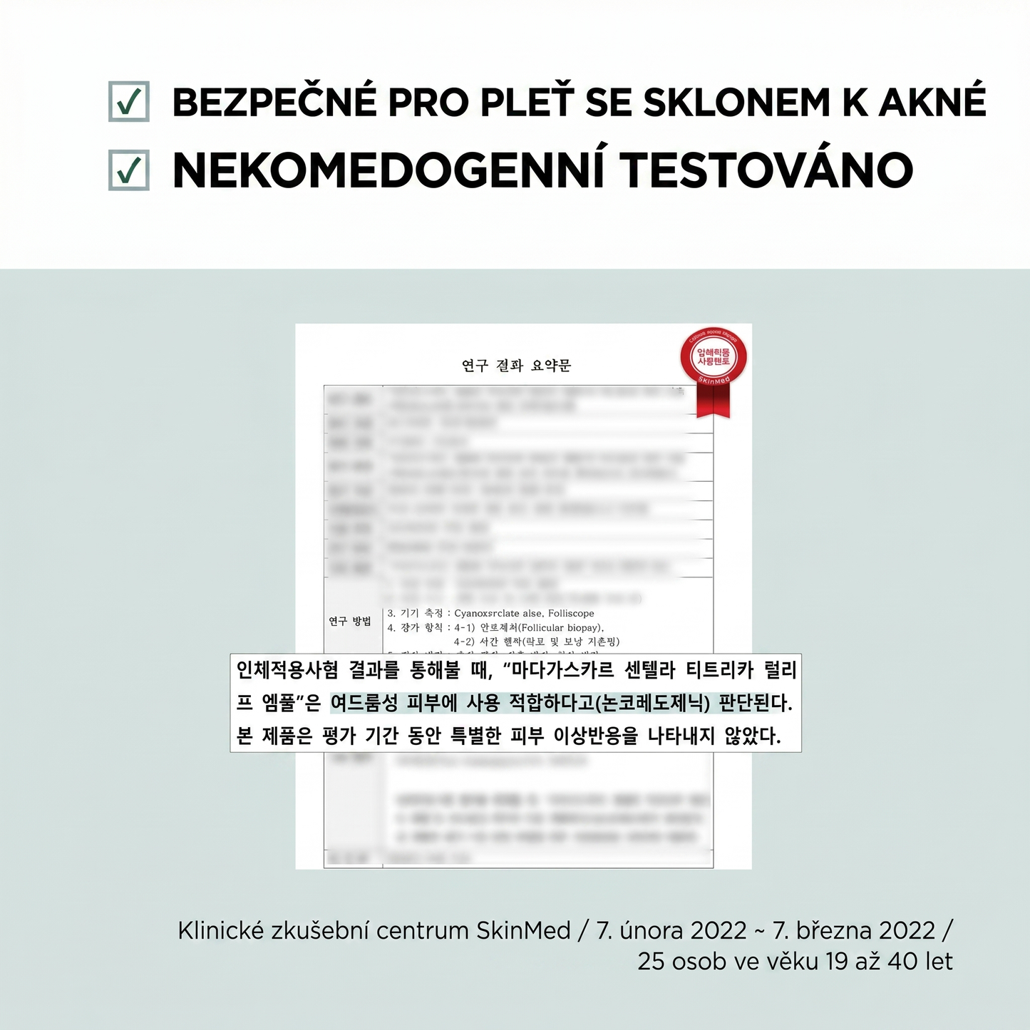SKIN1004 Tea-Trica Relief Ampule 100 ml, 3.38 fl. oz, Uklidňující Hydratace pro Citlivou Plet