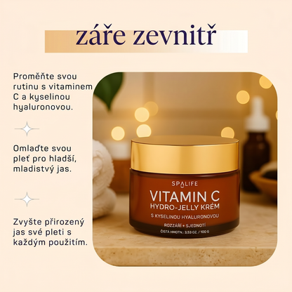 SpaLife Beauty Vitamin C Hydro - Jelly Hydratační Krém na Obličej s Hyaluronovou Kyselinou