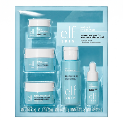 SKIN Holy Hydration! Mini sada pro hydratovanou pleť, Čistící gel, Odstraňovač make-upu, Hydratační krém