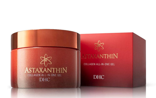 DHC Astaxanthin Collagen All-in-One Gel, Rozjasňující Denní Pleťový Krém, Lehký, Tonizující, Hydratační, Rychle se Vstřebávající, Kolagen, Bez Parfému a Barviv, Ideální pro Všechny Typy Pleti