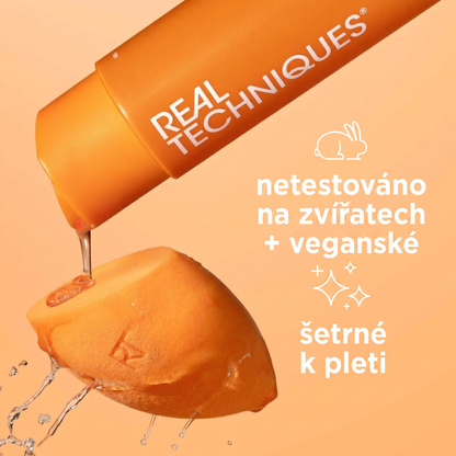 Real Techniques Miracle Deep Cleansing Gel, Šampon na čištění štětců a houbic na make-up, Vegan & Bez krutosti, 4 fl. oz./118 ml lahvička