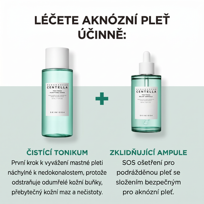 SKIN1004 Tea-Trica Relief Ampule 100 ml, 3.38 fl. oz, Uklidňující Hydratace pro Citlivou Plet