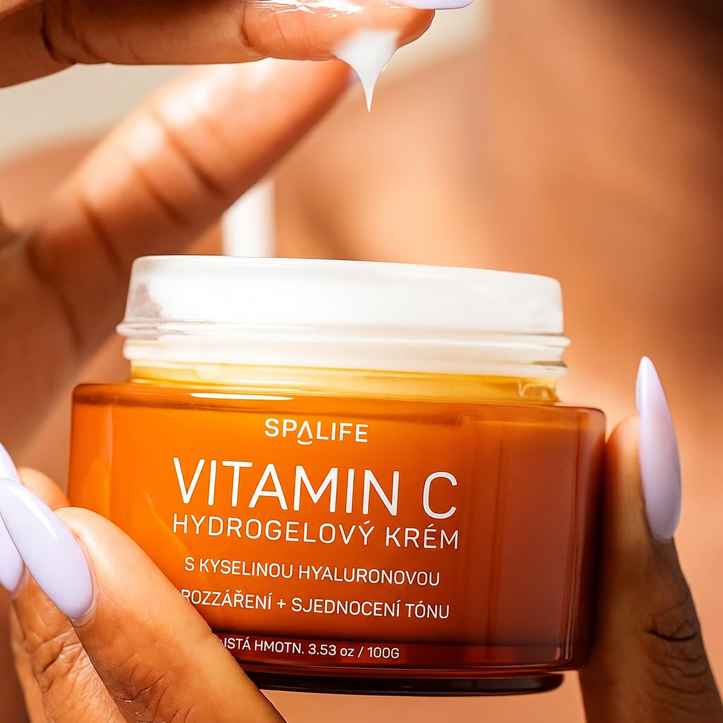 SpaLife Beauty Vitamin C Hydro - Jelly Hydratační Krém na Obličej s Hyaluronovou Kyselinou